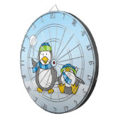 Schneeballpinguine Dartscheibe (Vorderseite rechts)