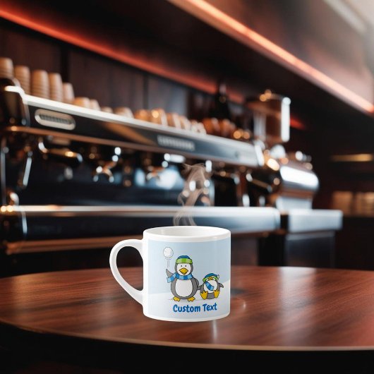 Schneeballpinguine Espressotasse