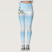 Schneeballpinguine Leggings (Vorderseite)