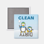 Schneeballpinguine Magnet (Vorderseite/Rückseite)