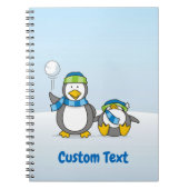 Schneeballpinguine Notizblock (Vorderseite)