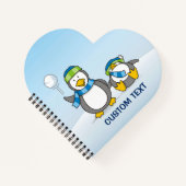 Schneeballpinguine Notizblock (Vorderseite)