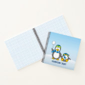 Schneeballpinguine Notizbuch (Innenseite)