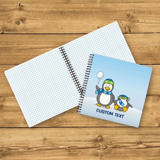 Schneeballpinguine Notizbuch