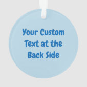 Schneeballpinguine Ornament (Rückseite)