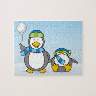 Schneeballpinguine Puzzle