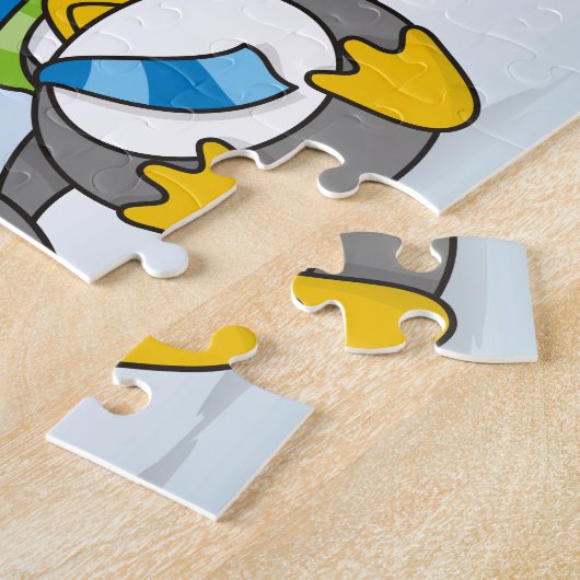 Schneeballpinguine Puzzle (Seite)