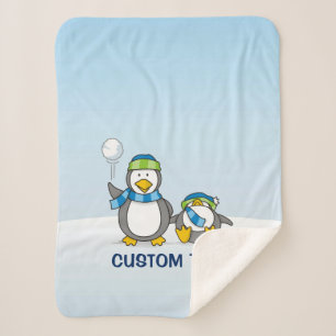 Schneeballpinguine Sherpadecke