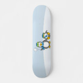 Schneeballpinguine Skateboard (Vorne)