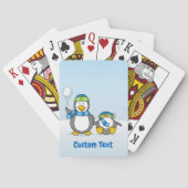 Schneeballpinguine Spielkarten (Rückseite)