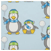Schneeballpinguine Stoff (Muster)