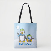 Schneeballpinguine-Totentasche Tasche (Vorderseite)