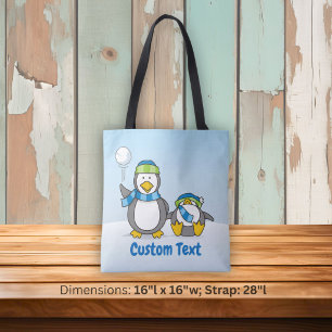 Schneeballpinguine-Totentasche Tasche