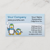 Schneeballpinguine Visitenkarte (Vorderseite)