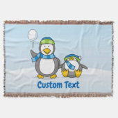 Schneeballpinguine werfen Decke (Vorderseite)