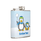 Schneeballpinguinflasche Flachmann (Rechts)