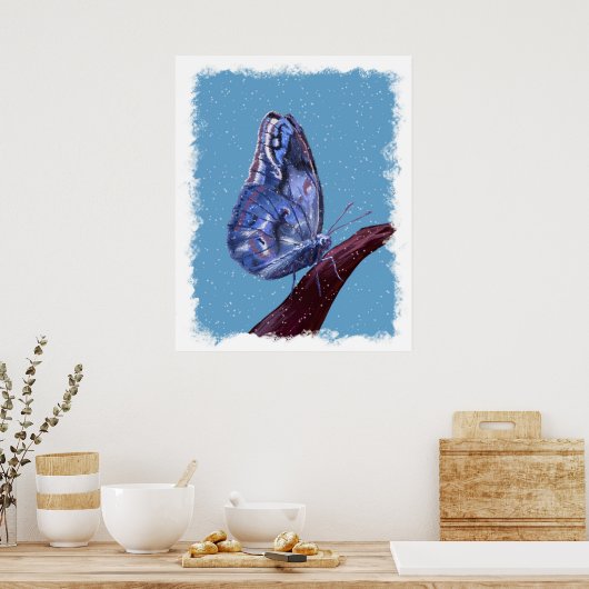 Schneeballplakat Poster (Küche)