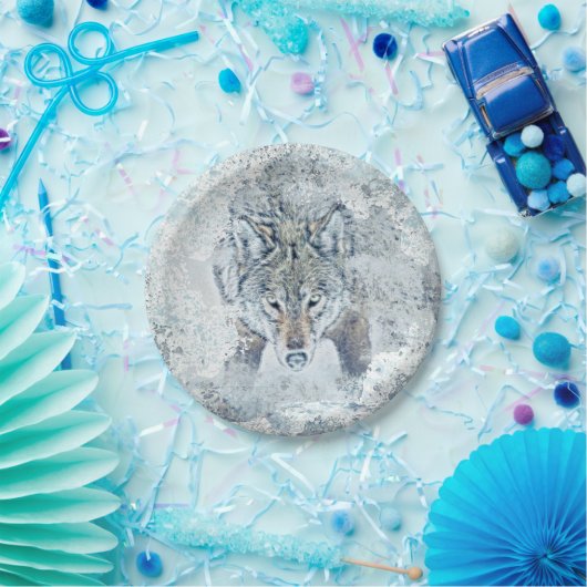 Schneeballplatte Pappteller (Party)