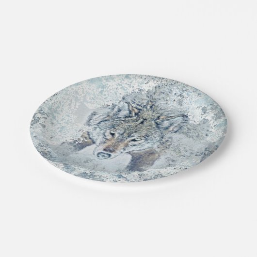 Schneeballplatte Pappteller (Schrägansicht)