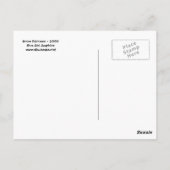 Schneeballpostkarte Postkarte (Rückseite)