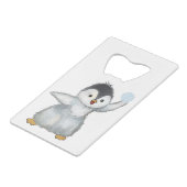 Schneeballschlacht geldbeutel flaschenöffner (Rückseite Schrägansicht)