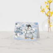 Schneeballschlacht Karte (Gelbe Blume)