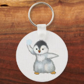 Schneeballschlacht Schlüsselanhänger (Vorderseite)