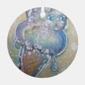 Schneeballschmuck Ornament Aus Metall (Rückseite)