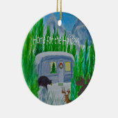 Schneeballschneedecker Keramikornament (Rechts)