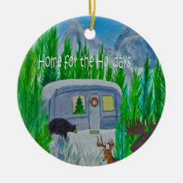 Schneeballschneedecker Keramikornament