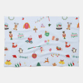 Schneeballschneementiere Geschirrtuch (Horizontal)