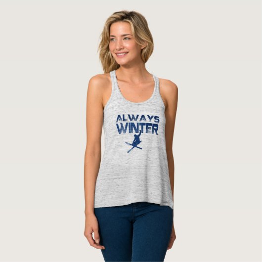 Schneeballschuh Tank Top (Vorderseite Vollansicht)