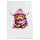 Schneeballspiel Rosa Hoch- Kuh Mittlere Geschenkta Geschenktüte (Vorderseite)