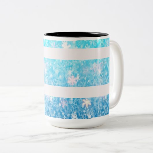 Schneeballstreifen Tasse (VorderseiteRechts)