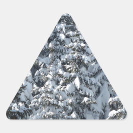 Schneeballstruktur Dreieckiger Aufkleber