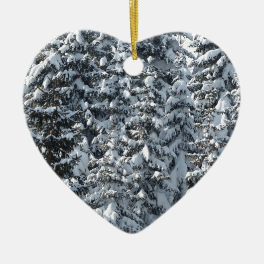 Schneeballstruktur Keramikornament (Vorne)