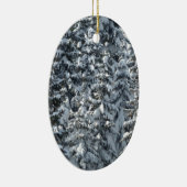 Schneeballstruktur Keramikornament (Rechts)