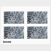 Schneeballstruktur Rechteckiger Aufkleber (Blatt)