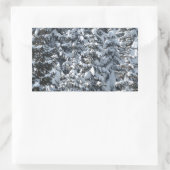 Schneeballstruktur Rechteckiger Aufkleber (Tasche)