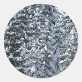 Schneeballstruktur Runder Aufkleber