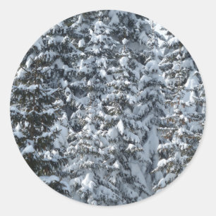 Schneeballstruktur Runder Aufkleber