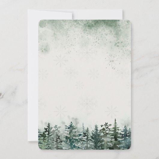 Schneeballwald Einladung (Rückseite)