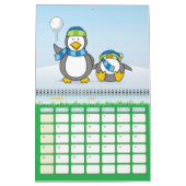 Schneeballwerfende Pinguine Kalender (Mär 2027)