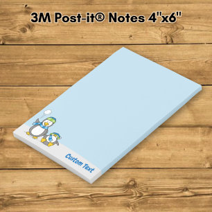Schneeballwerfende Pinguine Post-it Notes Klebezettel