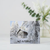 Schneeband Postkarte (Stehend Vorderseite)