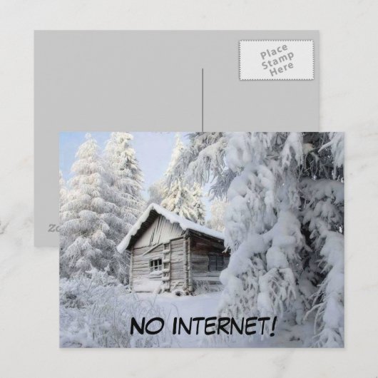 Schneeband Postkarte (Vorne/Hinten)