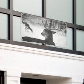 SCHNEEBanner mit KRAFTSTOFFEN Banner (Äußeres Gebäude)