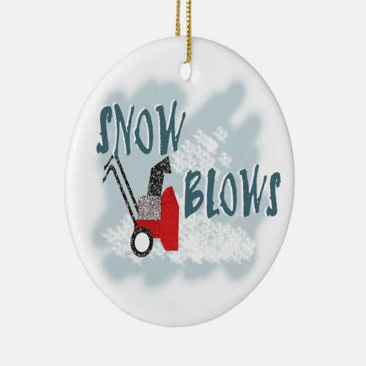 Schneebasen Keramikornament (Rechts)