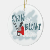 Schneebasen Keramikornament (Links)