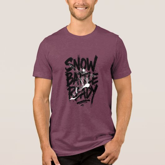Schneebattle bereit Tri-Blend shirt (Vorderseite)